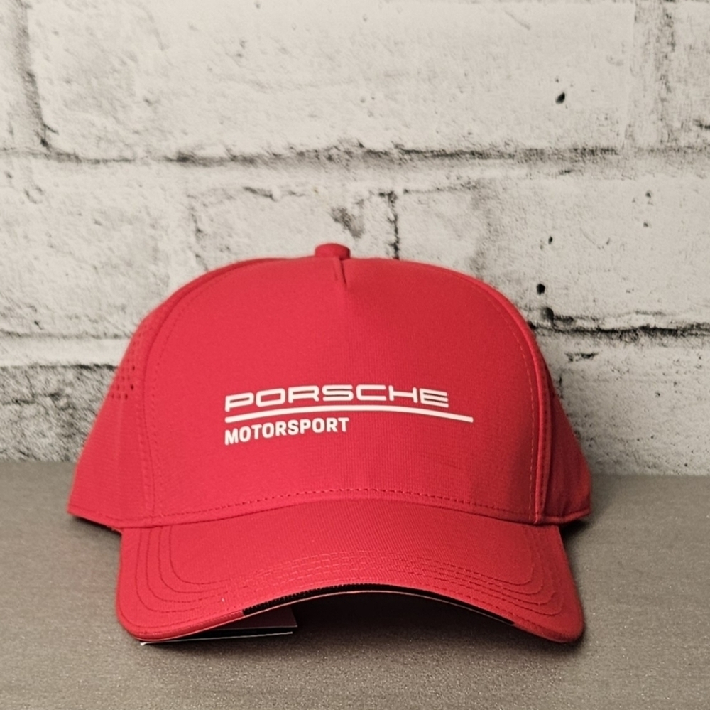 Porsche Motorsport Red Performance Adjustable Racing Cap NWT